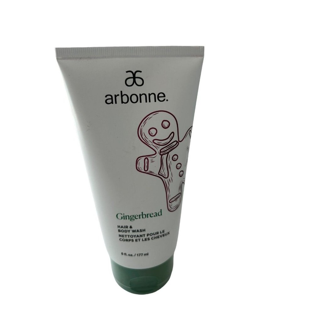 Arbonne Gingerbread Hair &‎ Body Wash 6 Oz each NEW rare
